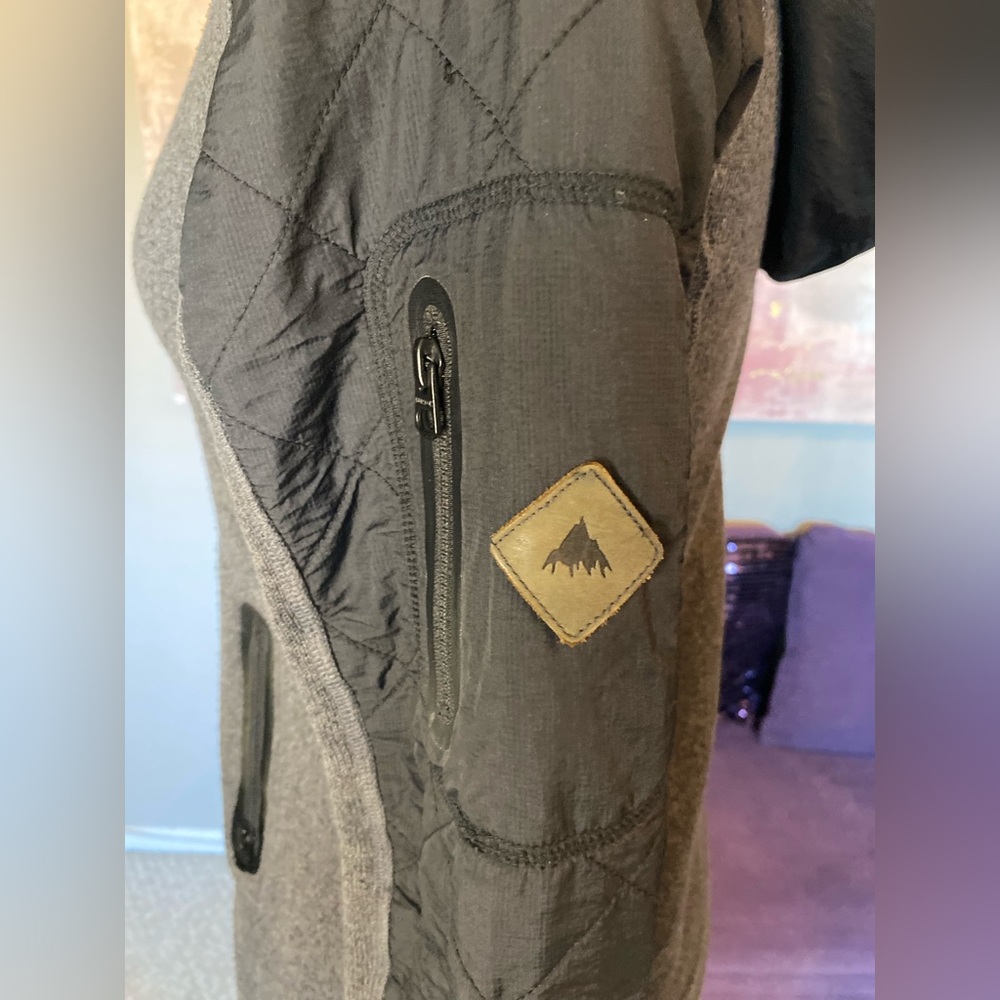 Burton DryRide jacket in grey sweater like fabric size xs - Picture 5 of 13